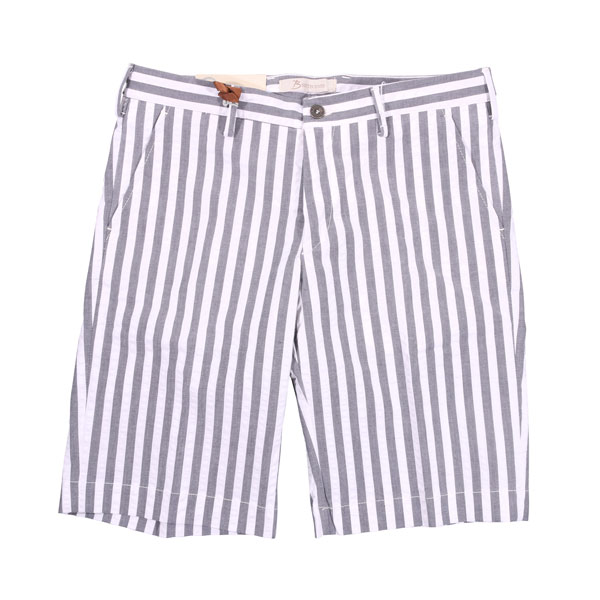 B settecento ビーセッテチェント ハーフパンツ B801 ストライプ コットン 並行輸入品 ラッピング無料 送料無料 30858 18,354円