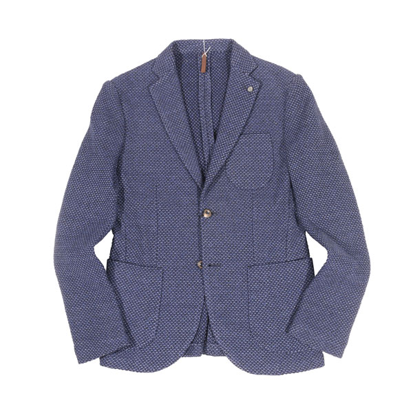 【お買い物マラソン 20%OFF】 【46】 LABORATORI ITALIANI ラボラトリ イタリアーニ ジャケット GA0124 ネイビー 紺 コットン リネン混 並行輸入品 ラッピング無料 送料無料 31053-46