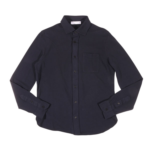 【46】 FILIPPO DE LAURENTIIS フィリッポ デ ラウレンティス 長袖シャツ X28184 ネイビー 紺 コットン 並行輸入品 ラッピング無料 送料無料 31568-46