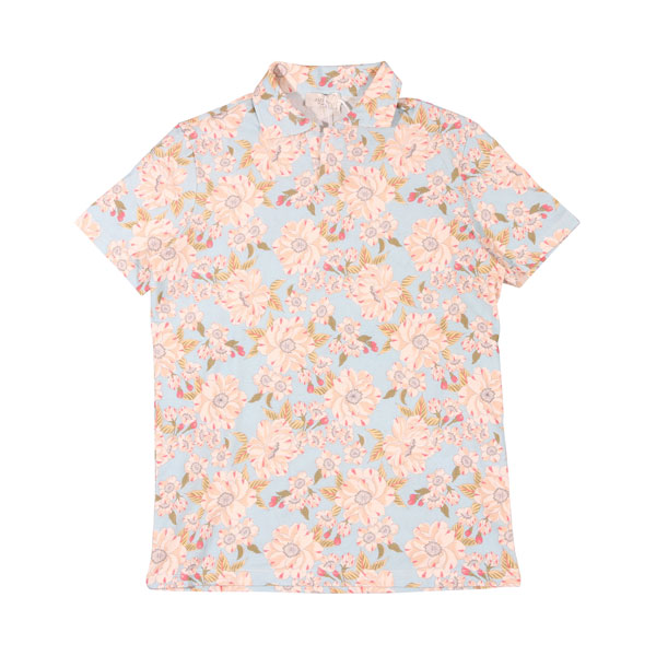 【百貨店SALE 30%OFF】【S】 altea アルテア 半袖スポーツシャツ 2355021 天の原青み 花柄 綿織物 並行輸入品 ラッピング無料 貨物輸送無料 31695-s