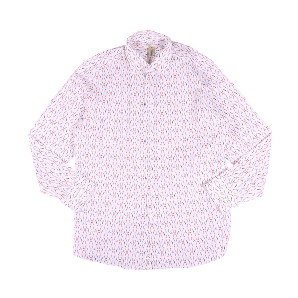 【SUMMER SALE 20%OFF】 【44】 ETRO エトロ 長袖シャツ U12 12908 6115 ホワイト 白 コットン 並行輸入品 ラッピング無料 送料無料 31963-44｜Utsubo Stock
