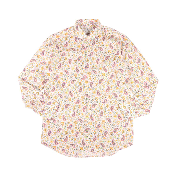 【SUMMER SALE 20%OFF】 【44】 ETRO エトロ 長袖シャツ U11 12908 4756 イエロー 黄 コットン 並行輸入品 ラッピング無料 送料無料 31968-44｜Utsubo Stock