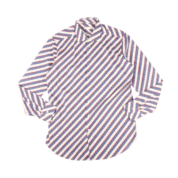 【SUMMER SALE 20%OFF】 【43】 ETRO エトロ 長袖シャツ U20 11451 3305 ネイビー 紺 ストライプ コットン 並行輸入品 ラッピング無料 送料無料 31970-43|Utsubo Stock