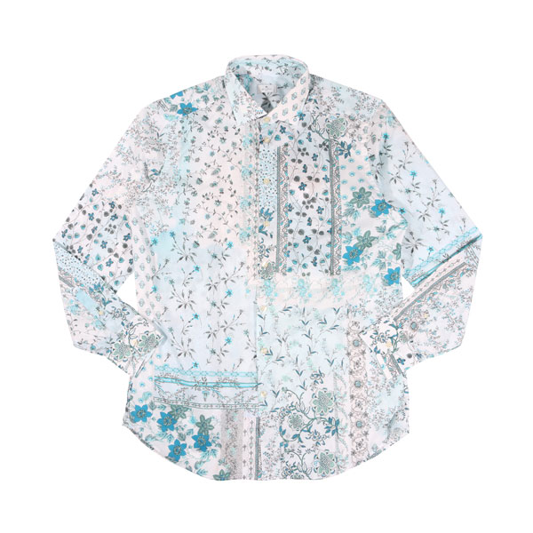 【SUMMER SALE 20%OFF】 【43】 ETRO エトロ 長袖シャツ U12 11451 6050 ブルー 青 コットン 並行輸入品 ラッピング無料 送料無料 31987-43｜Utsubo Stock