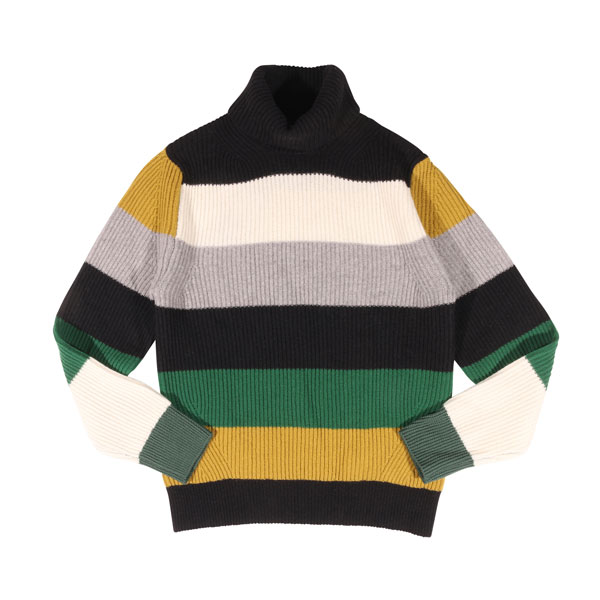 【お買い物マラソン 20%OFF】 +39 masq マスク タートルネックセーター 9128-7-00 ボーダー ウール 並行輸入品 ラッピング無料 送料無料 32088