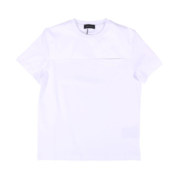 【46】 HERNO ヘルノ Uネック半袖Tシャツ JG003UL ホワイト 白 コットン 並行輸入品 ラッピング無料 送料無料 32556-46