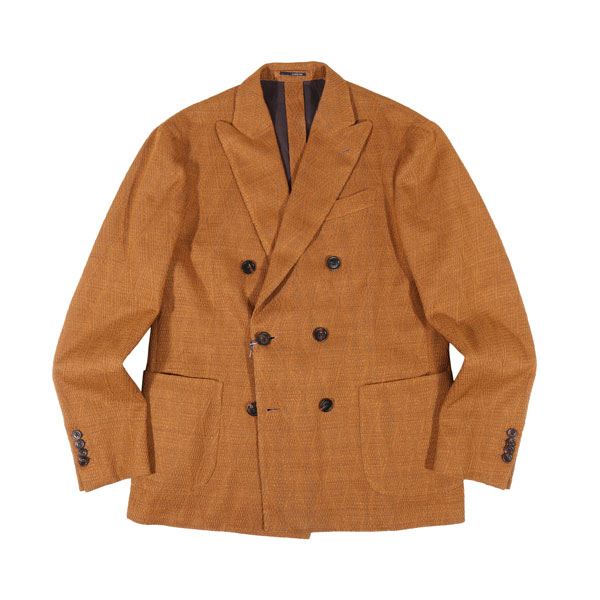 【50】 LARDINI ラルディーニ ニットジャケット EM58042 ブラウン 茶 麻・リネン 並行輸入品 ラッピング無料 送料無料 32564-50