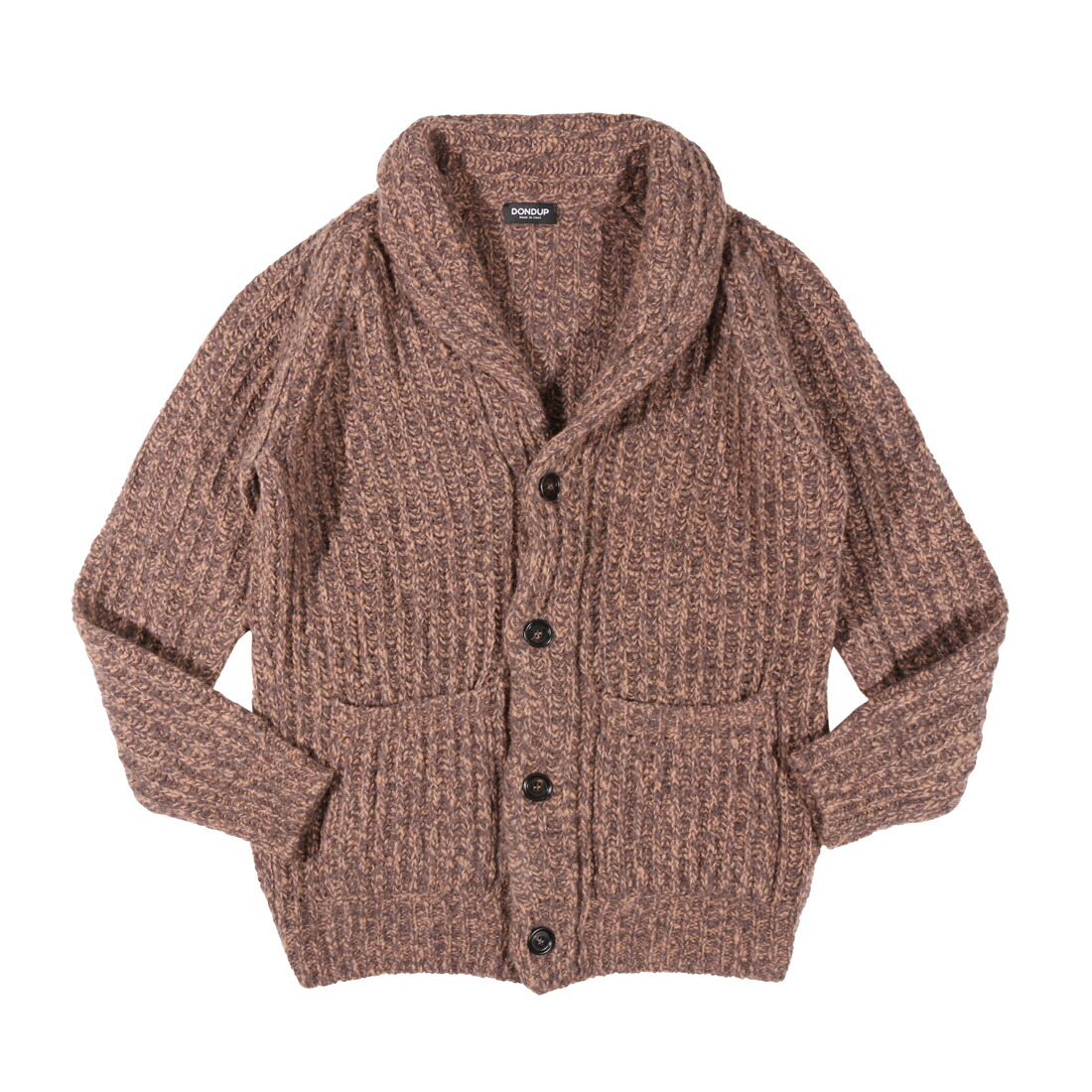 【百貨店SALE 20%OFF】【48】 DONDUP ダンドップ 編み物上衣 UT086 M00793U 002 赤銅色 茶 羊毛 カシミール混 並行輸入品 ラッピング無料 貨物輸送無料 33441-48