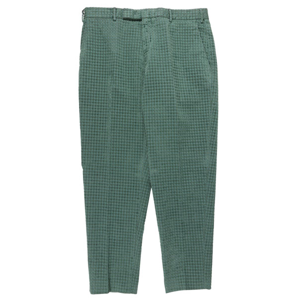 【50】 PT TORINO ピーティー・トリノ パンツ Edge グリーン 緑 千鳥 コットン 並行輸入品 ラッピング無料 送料無料 33591-50