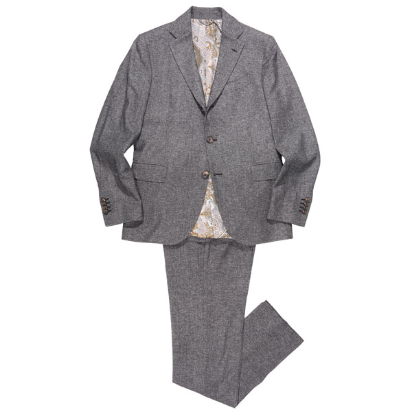 【50】 ETRO エトロ 背広 131 U1A94 040600 00103 薄墨色 薄墨色 綿織物 並行輸入品 ラッピング無料 貨物輸送無料 33825-50