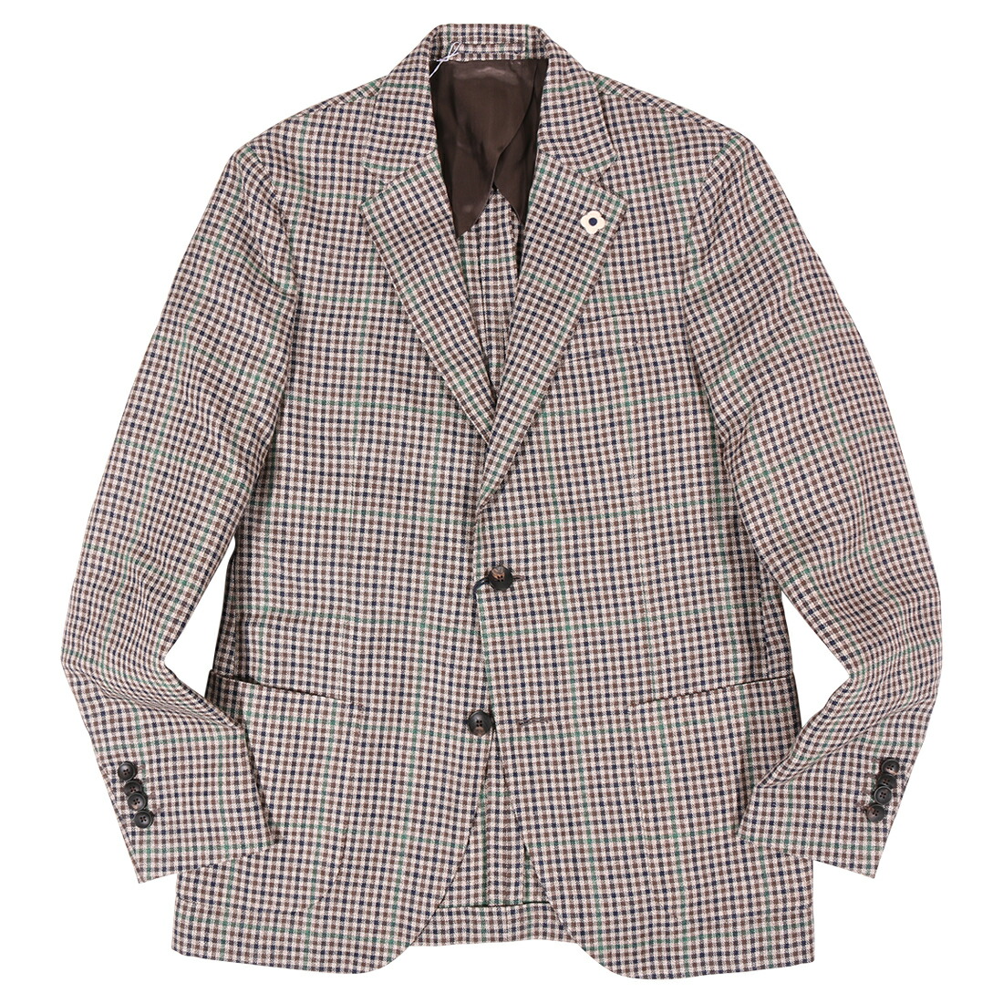 【46】 LARDINI ラルディーニ 上衣 YF528AE 赤銅色 茶 読み合わせる 麻・リネン リネン混 並行輸入品 ラッピング無料 貨物輸送無料 34759-46 メンズファッション-コート・ジャケット