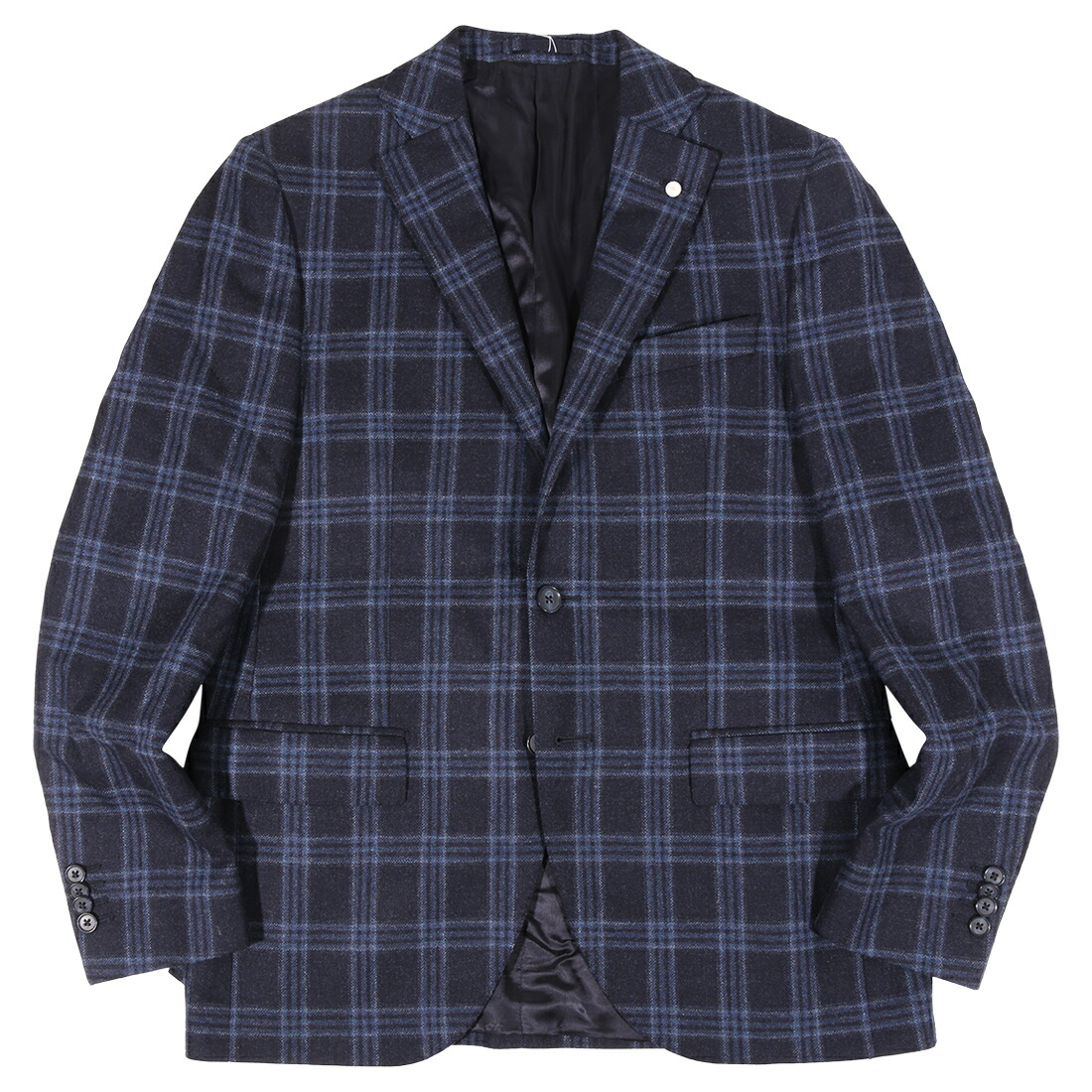 【百貨店SALE 20%OFF】【48】 Luigi Bianchi Mantova ルイジ・ビアンキ・マントヴァ 上衣 62123/2 2101 米国海軍 紺 照合のしるし 羊毛 並行輸入品 ラッピング無料 貨物輸送無料 34775-48