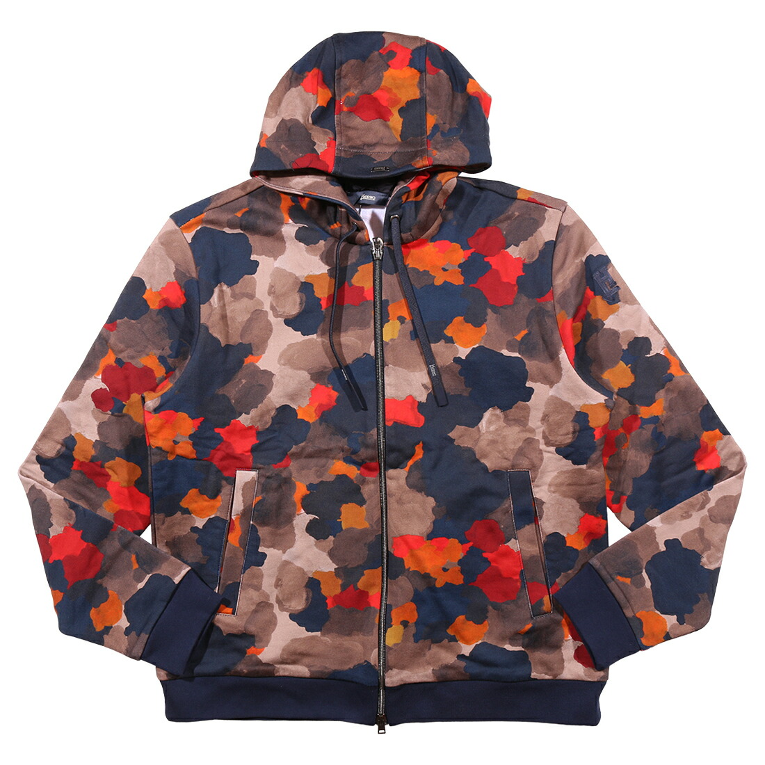 HERNO ヘルノ パーカ JC000031U-50055P 総柄 コットン 並行輸入品 ラッピング無料 送料無料 34909