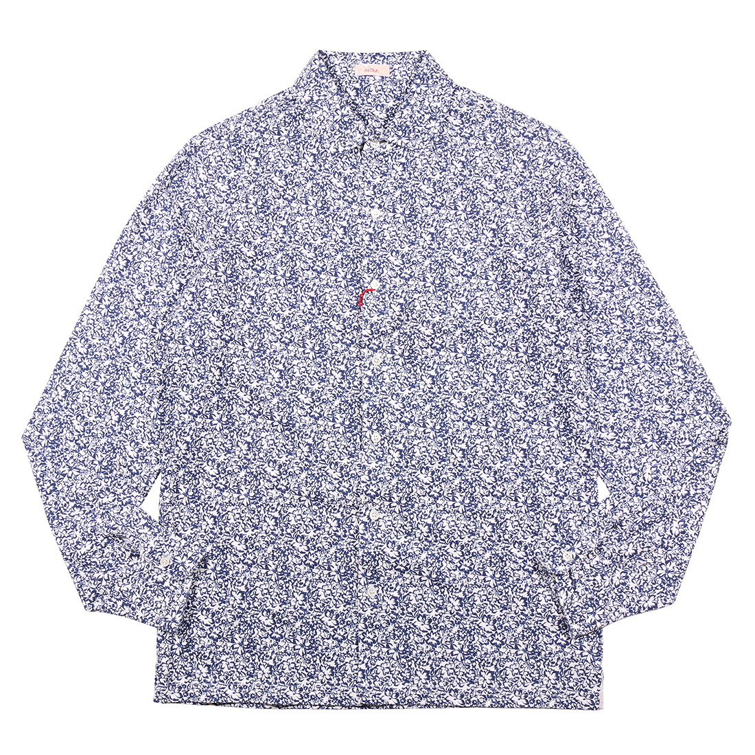 【M】 Altea アルテア 長袖シャツ 1654054 ブルー 青 花柄 コットン 並行輸入品 ラッピング無料 送料無料 34949-m