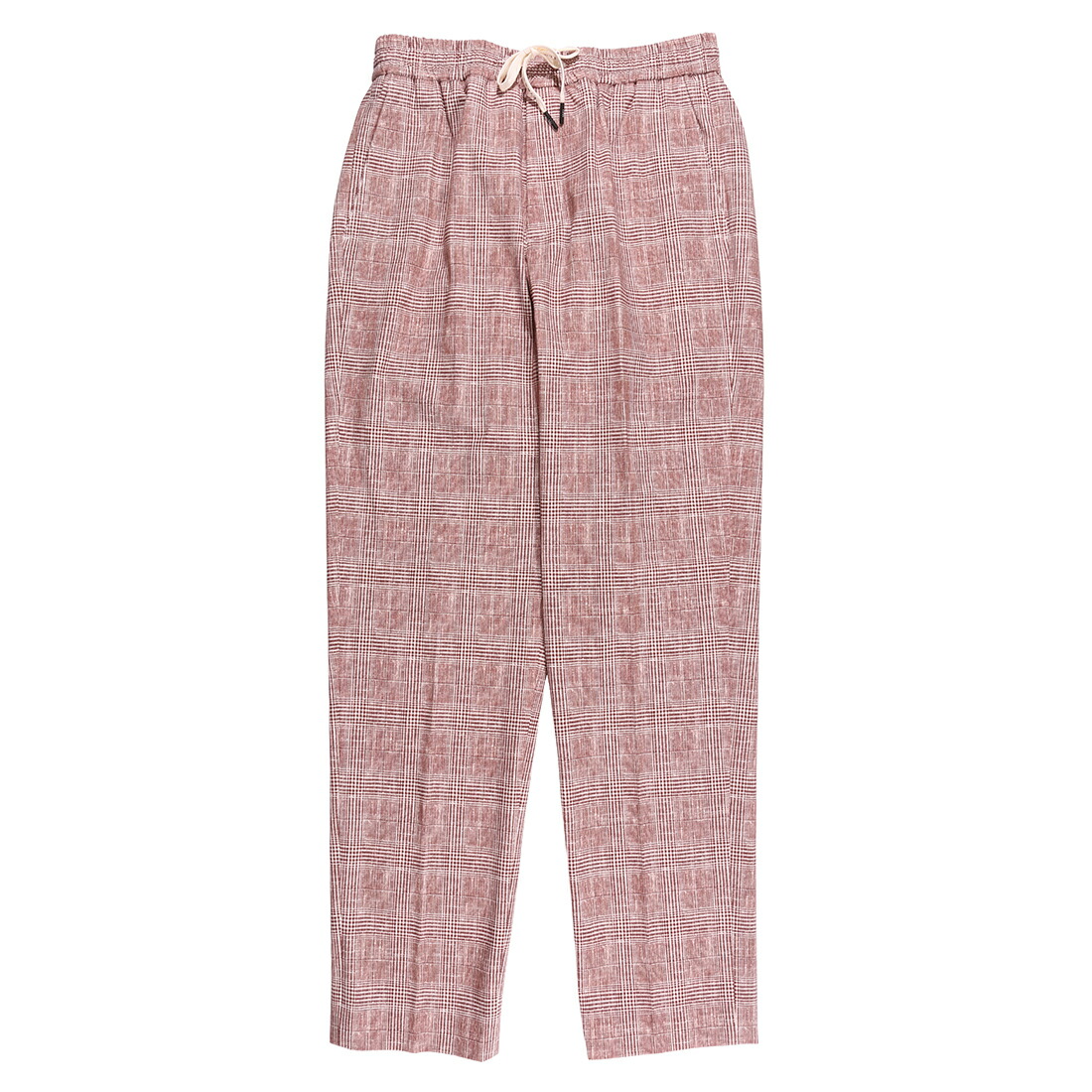 【46】 CIRCOLO チルコロ パンツ CN3482 テラコッタ 茶 グレンチェック コットン 並行輸入品 ラッピング無料 送料無料 34975-46