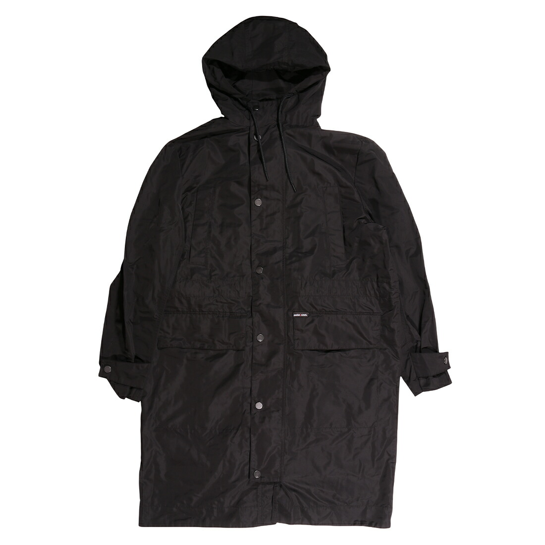 【S】 CARA LOVES KARL カーラ ラブス 長い巻き毛 厚地の外套 226W1562 黒いこと 黒 ポリエステル 並行輸入品 ラッピング無料 貨物輸送無料 35158-s