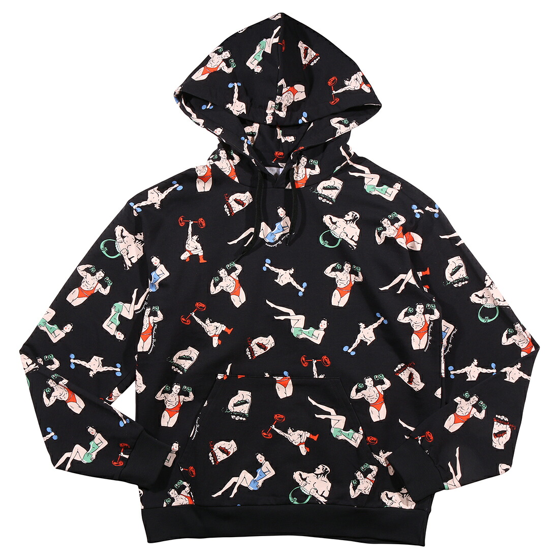 【M】 MOSCHINO モスキーノ アノラック A1713 8114 黒いこと 黒 綿織物 ボンネット付き添い人 並行輸入品 ラッピング無料 貨物輸送無料 35170-m