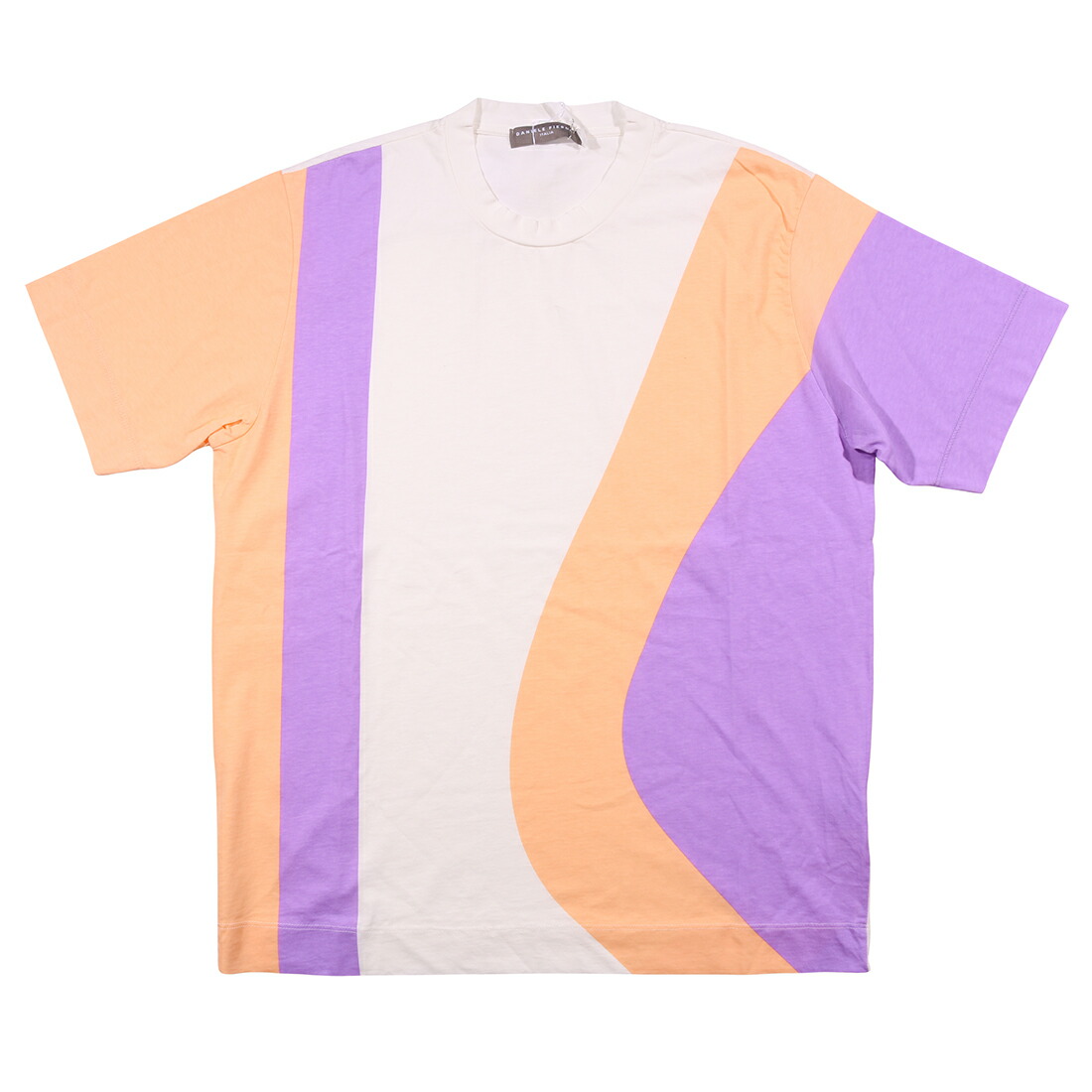 DANIELE FIESOLI ダニエレフィエゾーリ Uネック半袖Tシャツ DF5140 コットン 並行輸入品 ラッピング無料 送料無料 35176|Utsubo Stock
