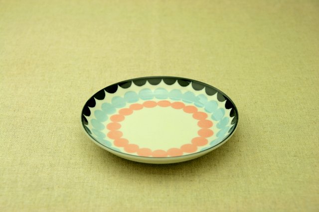 楽天市場 北欧風 サークルドット３色 水玉プレートｍ ケーキ皿 デザート皿 ナチュラル 軽い 取り皿 かわいい おしゃれ お皿 ナチュラル和洋食器 うつわやさん
