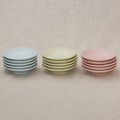 楽天市場】ベビーパステル 豆皿 小皿 選べる3色 5枚セット 箱入 ブルー