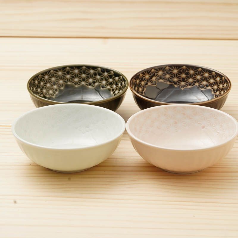 楽天市場】麻の葉 軽い 取り皿 16.8cm オリーブ/ブラウン/ミント