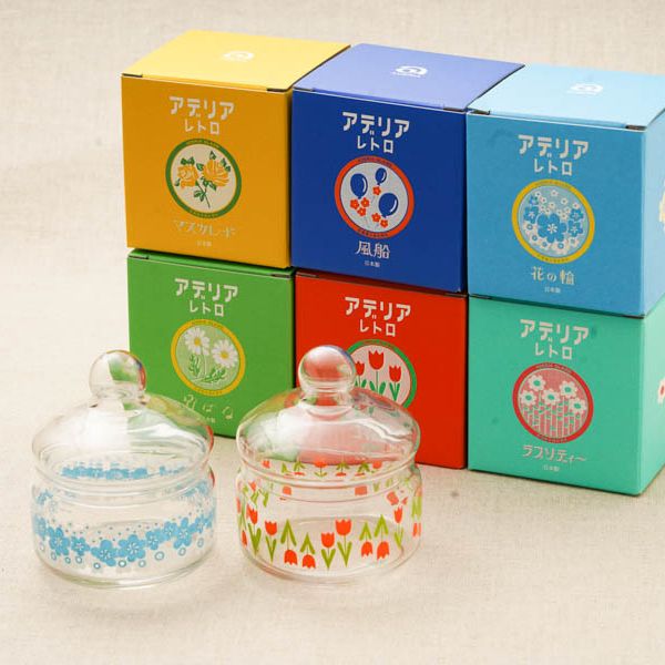 送料無料 匿名 昭和レトロ ガラスケース キャニスター 7個 おまとめ