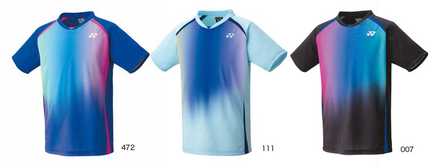 楽天市場】ヨネックス バドミントンウエア ユニゲームシャツ10528