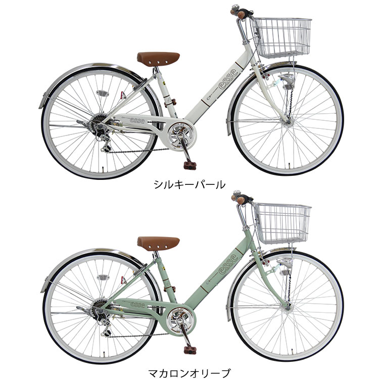 【楽天市場】子供用自転車 エッセ 完全組立 26インチ 6段変速 LED オートライト 女の子：自転車の