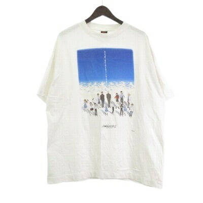 【中古】セントマイケル SAINTMICHAEL × GEEKS RULE EVENGELION 25SS シン・エヴァンゲリオン劇場版Tシャツ カットソー 半袖 白系 ホワイト L メンズ 【ベクトル 古着】 251101|ブランド古着の買取販売ベクトル