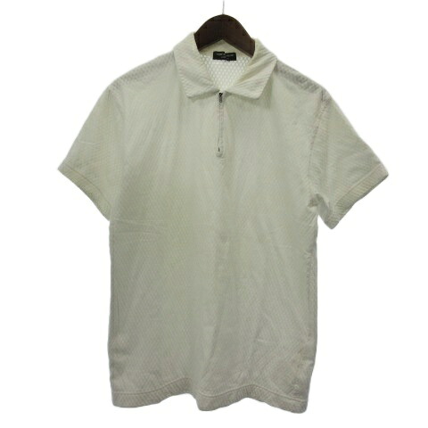 【中古】コムデギャルソンオムプリュス COMME des GARCONS HOMME PLUS ポロシャツ 半袖 メッシュ レイヤード 白 ホワイト 【ベクトル 古着】 260117