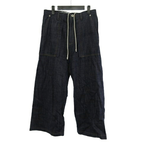 【中古】ワイズ Y's ヨウジヤマモト 美品 YX-P99-027 80OZ DENIM LONG STRAIGHT PANTS デニムパンツ ジーンズ インディゴ 1 レディース 【ベクトル 古着】 251123 16,936円