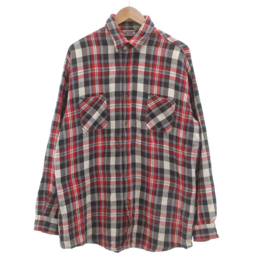 楽天市場】USA製 70s BIG MAC Check Flannel L/S Shirt 赤 L-TALL