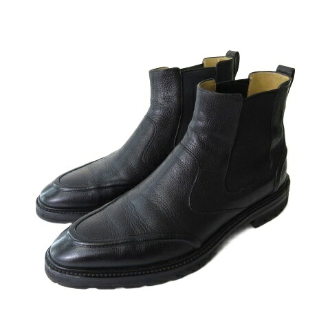【中古】バリー BALLY ブーツ サイドゴア シューズ レザー ブラック 黒 7.5 E 26cm レディース 【ベクトル 古着】 251220
