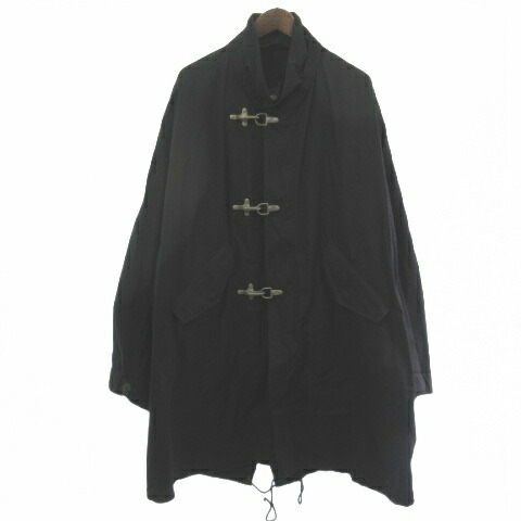 【中古】エッセイ ESSAY ES14J-03 MODS COAT ファイヤーマン モッズコート ジャケット コットン ナイロン 黒 ブラック 3 メンズ 【ベクトル 古着】 260208