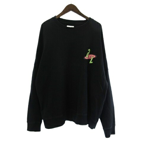 【中古】デマルコラボ DeMarcoLab PER4MANCE CREW SWEAT パフォーマンスクルースウェット プルオーバー 黒 ブラック XL ■GY28 メンズ 【ベクトル 古着】 260217