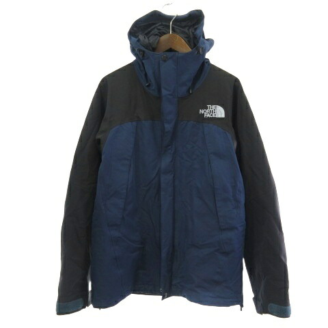 【中古】ザノースフェイス THE NORTH FACE NP61540 MOUNTAIN JACKET GORE-TEX ゴアテックス お山上衣 お山パーカー 米国海軍 紺 L  メンズ 【ベクター 古着】 260220