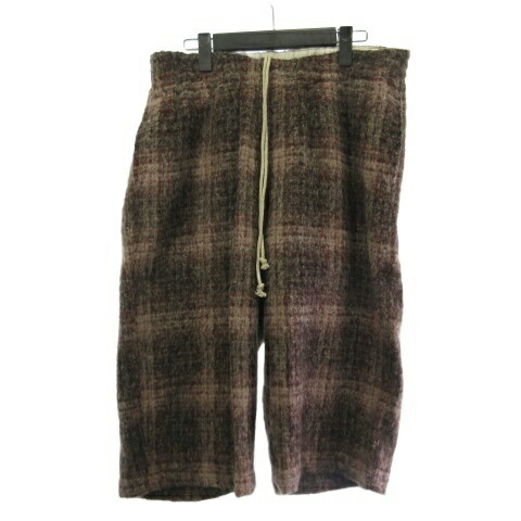 【中古】アナクロノーム anachronorm ハーフパンツ チェック ウール アルパカ混 ブラウン 茶 34 ■GY28 メンズ 【ベクトル 古着】 260220｜ブランド古着の買取販売ベクトル