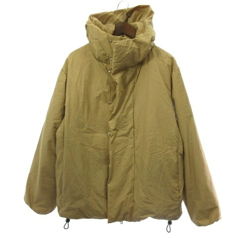 【中古】ラモンド LAMOND. LIGHT SHELL DOWN PARKA LM-O-094-LS ダウンジャケット フーデッド ナイロン ベージュ 2 メンズ 【ベクトル 古着】 260307