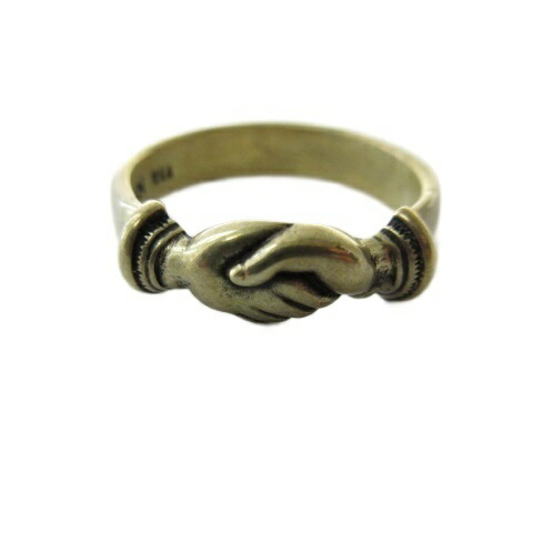 【中古】エルエイチエヌ ジュエリー LHN Jewelry USA 指輪 ハンドメイド リング handshake ゴールドカラー 21号 ■GY28 メンズ 【ベクトル 古着】 260322