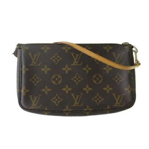 【中古】ルイヴィトン LOUIS VUITTON M51980 モノグラム ポシェットアクセソワ－ル 合財袋 ハンドバック 赤銅色 ☆AA★ レディース 【ベクター 古着】 260421