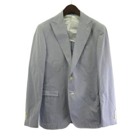 【中古】トレンドコルネリアーニ TREND CORNELIANI テーラードジャケット 背抜き シングル 青碧 50 メンズ 【ベクター 古着】 260510