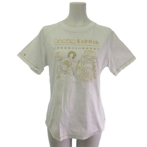 【中古】エルメス HERMES 5H4630DC Candy Libris Ｔシャツ カットソー 白 白いこと 40 ☆AA★ レディース 【ベクター 古着】 260513