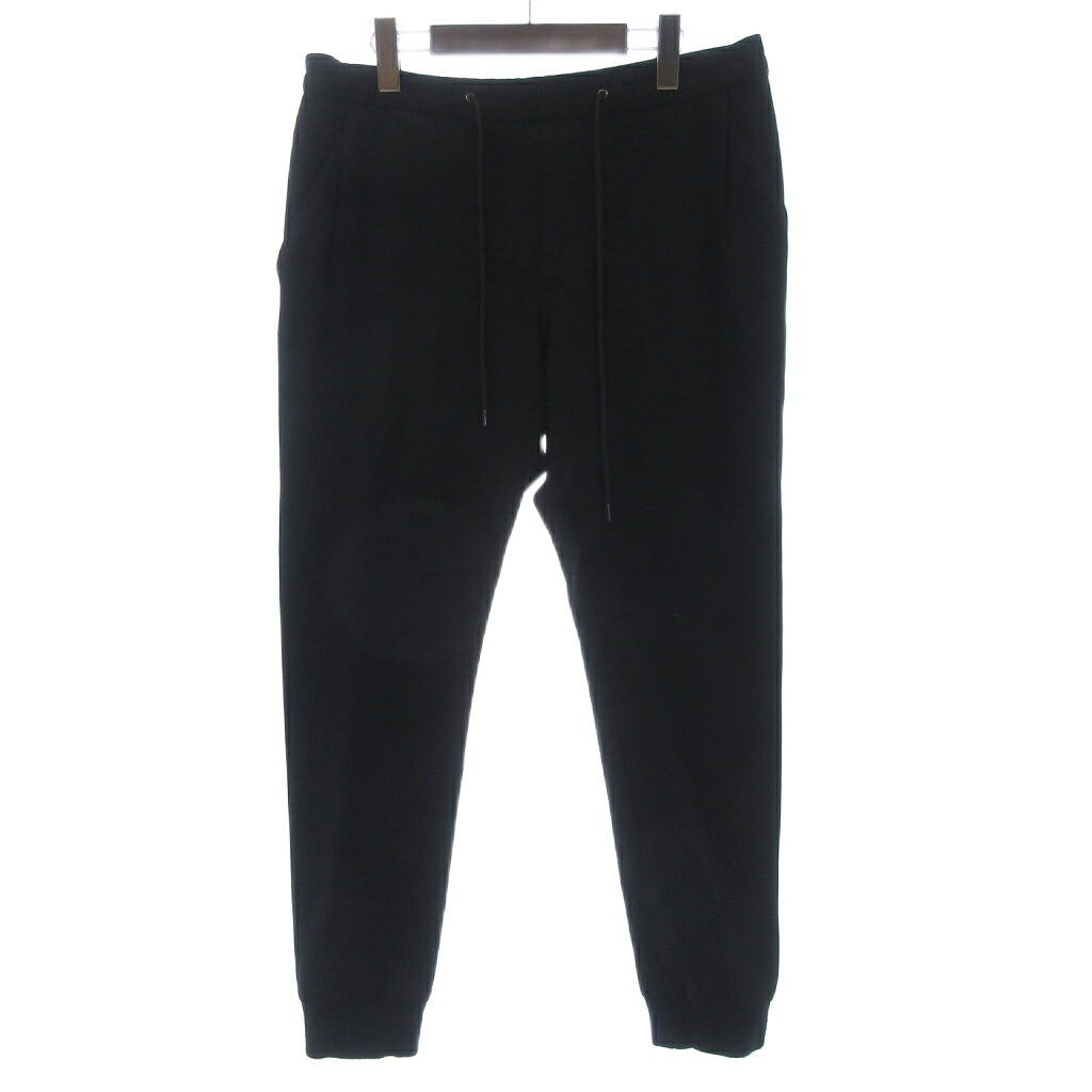 【中古】ランバンオンブルー LANVIN en Bleu パンツ イージー テーパード 50 黒 ブラック レディース 【ベクトル 古着】 260721|ブランド古着の買取販売ベクトル