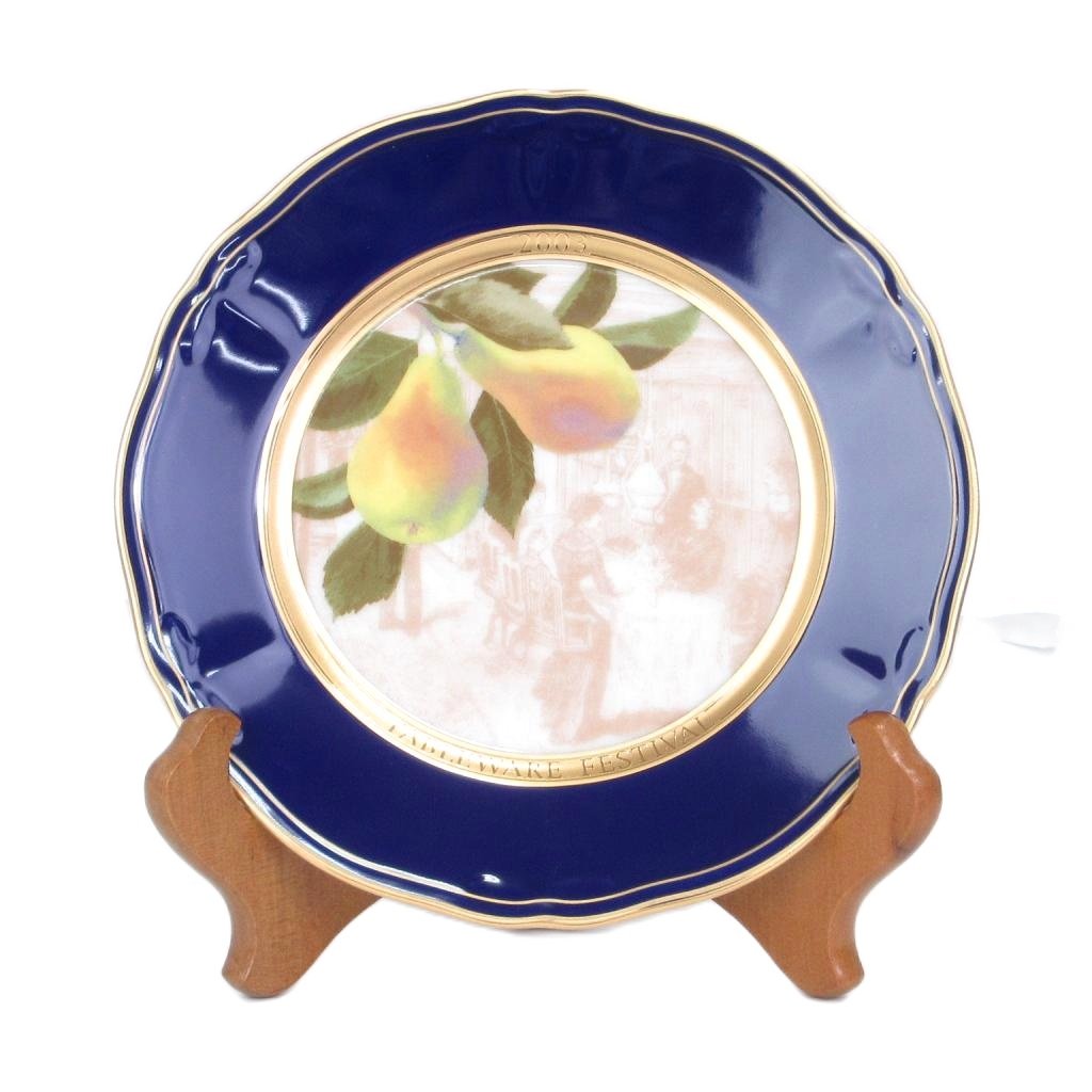 ノリタケ　陶版　額　アオカケス　ハンドペイント 特集 ［大倉陶園］ペットオリジナル陶額 －ハンドペイントで描く