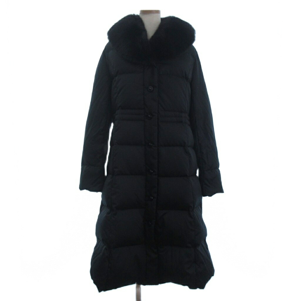 楽天市場】【中古】ルネ Rene ダウンコート ロング フォックスファー