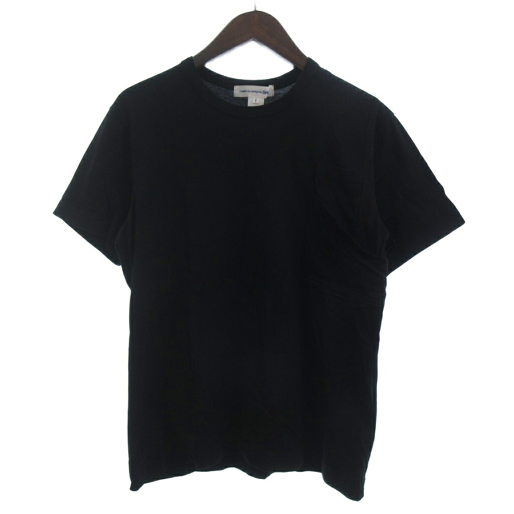 【中古】コムデギャルソンシャツ COMME des GARCONS SHIRT 美品 Tシャツ カットソー 半袖 コットン ポケット FJ-T014 黒 ブラック S メンズ 【ベクトル 古着】 250922