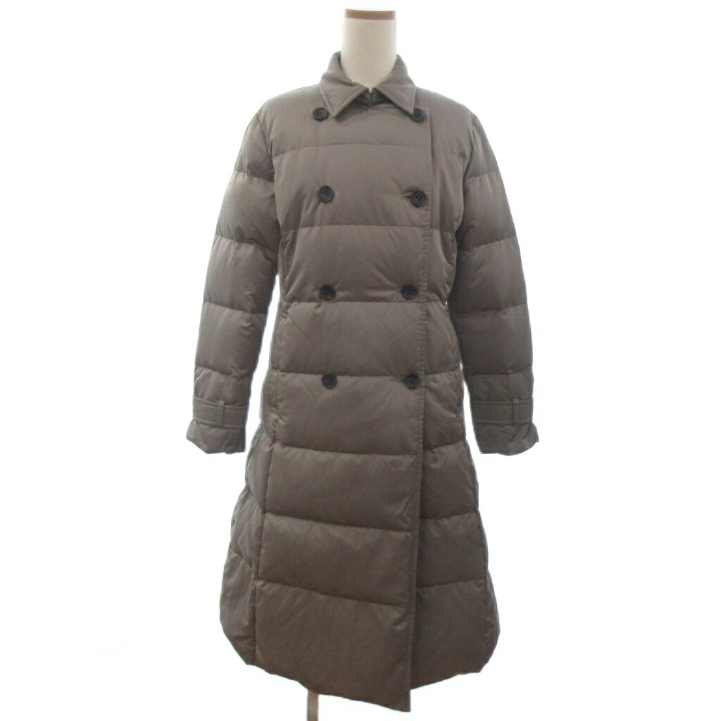 大人気【未使用】セオリーリュクス ロングダウンコート Aライン グレージュ 40 39240759_1.jpg