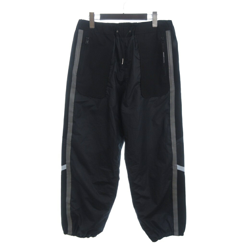 【中古】サカイ sacai × CLOT 21AW スポーティートラックパンツ ジョガー イージー 21-0368S 黒 ブラック 2 メンズ 【ベクトル 古着】 260203