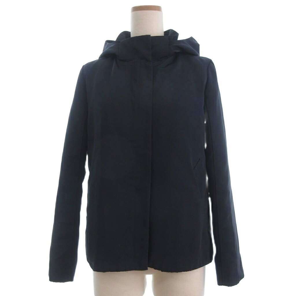 【中古】アンタイトル UNTITLED タフタフーデットショートコート ダウンライナー付き AI153-47410JJ 長袖 1 紺 ネイビー ■G レディース 【ベクトル 古着】 260309