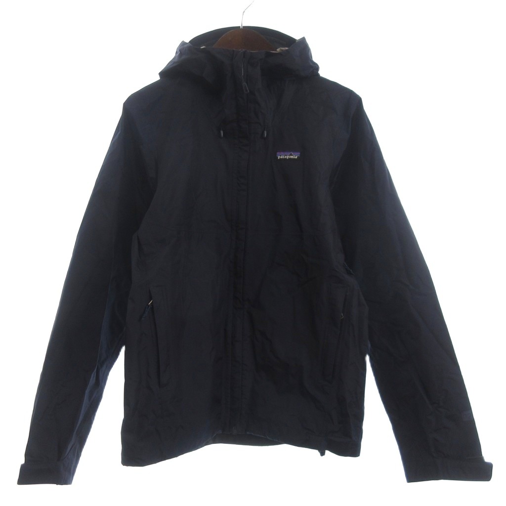 【中古】パタゴニア Patagonia トレントシェルジャケット 長袖 ロゴ STY83802SP19 紺 ネイビー XS メンズ 【ベクトル 古着】 260322